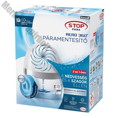 Páramentesítő készülék CERESIT STOP PÁRA Aero360 fehér + 1x450 g tabletta