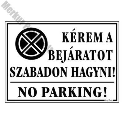 Piktogram Kérem a bejáratot szabadon hagyni fehér