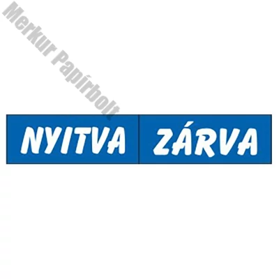Piktogram Nyitva-zárva (kétold. tábla) kék