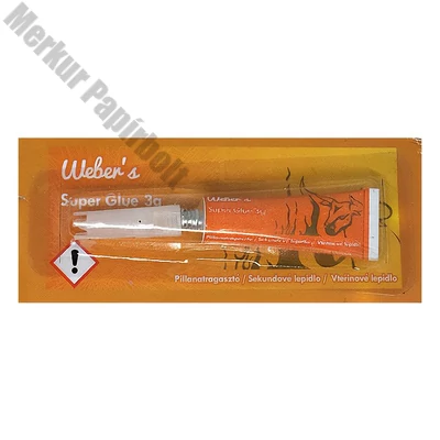 Pillanatragasztó WEBER`S Glue 3 g