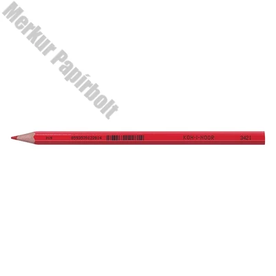 Postairón KOH-I-NOOR 3421 hatszögletű piros