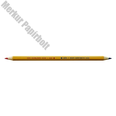 Postairón KOH-I-NOOR 3433 hatszögletű vékony piros-kék