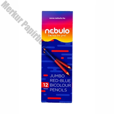 Postairón NEBULO Jumbo háromszögletű piros-kék
