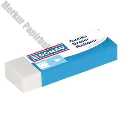 Radír DONAU 62x21x11 mm fehér