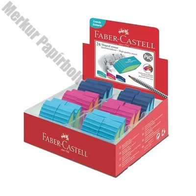 Radír FABER-CASTELL Bicolor pvc mentes trendi színek