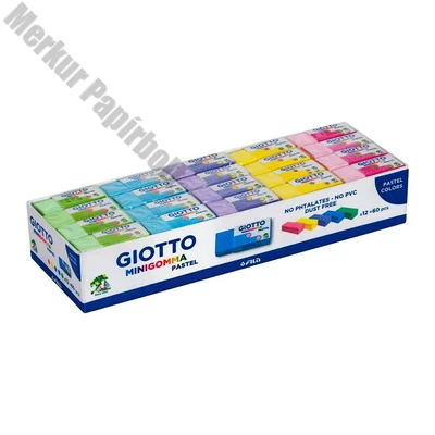 Radír GIOTTO mini gomma pasztell színek