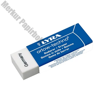 Radír LYRA 20 orlow-techno papírtokos 62x22x12 mm fehér