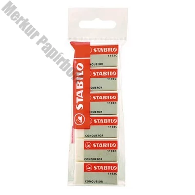 Radír STABILO Conqueror papírtokos 43x20x10mm 6 darabos