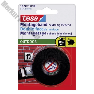 Ragasztószalag kétoldalas TESA 55750 19mmx1,5m kültéri