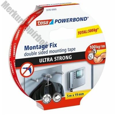 Ragasztószalag kétoldalas TESA 55792 powerbond 19mmx5m ultra erős