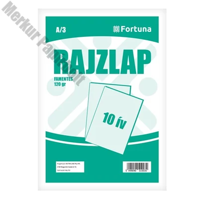 Rajzlap famentes FORTUNA A/3 120 g 10 íves