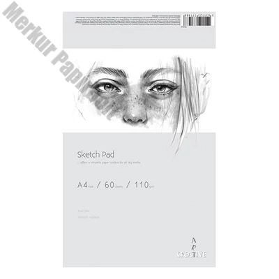Rajztömb CREATIVE A/4 110 g 60 íves