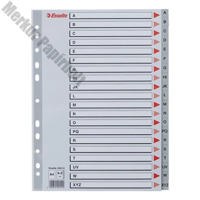 Regiszter ESSELTE A/4 műanyag A-Z