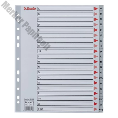 Regiszter ESSELTE A/4 műanyag maxi A-Z