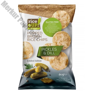 Rizschips RICE UP uborkás 60 g