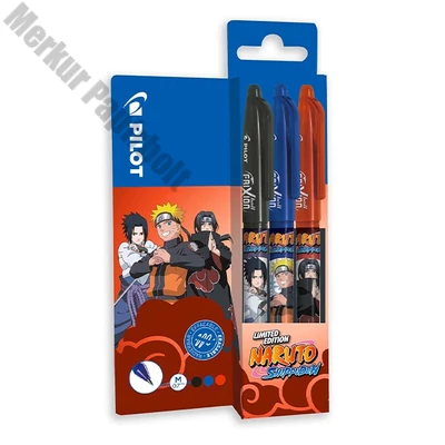 Rollertoll PILOT Frixion Ball Naruto radírozható 0,7 mm 3 szín