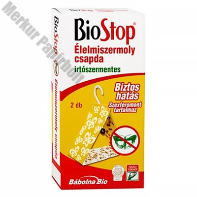 Rovarírtó élelmiszermoly csapda irtószermentes  BIOSTOP 2 darabos