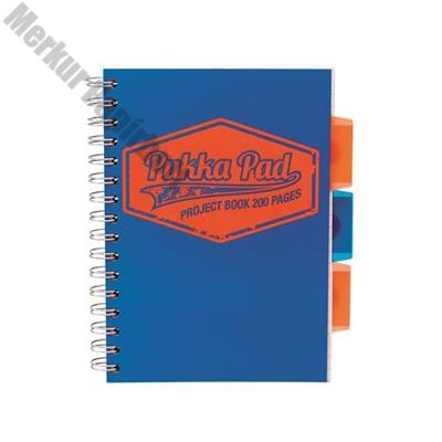 SPIRÁLFÜZET REGISZTERES PUKKA PAD NEON A/5 VONALAS 100 LAPOS