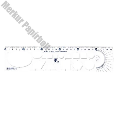 Sablon vonalzó OPTIMA átlátszó 30cm