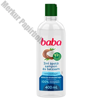 Sampon BABA 2in1 Kókuszolajjal 400ml