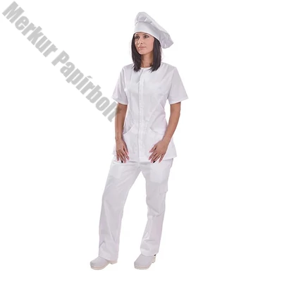 Séfsapka COVERGUARD magas fehér