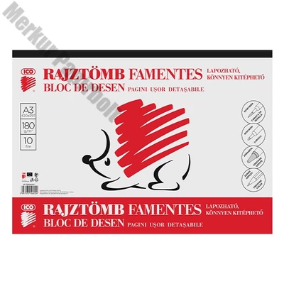 Skiccfüzet ICO Süni A/3 190 g 10lapos