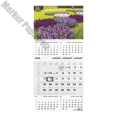 Speditőr naptár TOPTIMER T076 1 tömbös 5 havi Kert 2026.