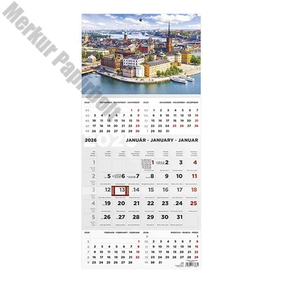 Speditőr naptár TOPTIMER T076 1 tömbös 5 havi Város 2026.