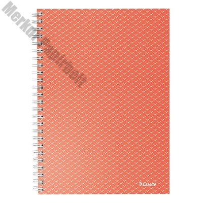 Spirálfüzet kockás ESSELTE A/5 80 lapos Colour Breeze korall