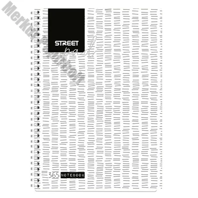 Spirálfüzet kockás STREET Pad A/4 100 lapos fehér