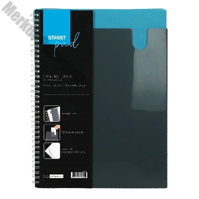 Spirálfüzet kockás STREET Pad A/4 80 lapos kék