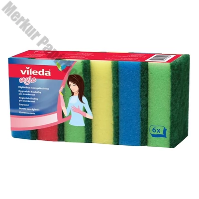 Mosogatószivacs VILEDA Rainbow 6 darabos