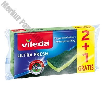 Mosogatószivacs VILEDA Ultra Fresh 2+1 darabos