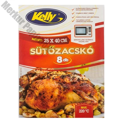 Sütőfólia KELLY csirkés 25x38 cm 8 darabos