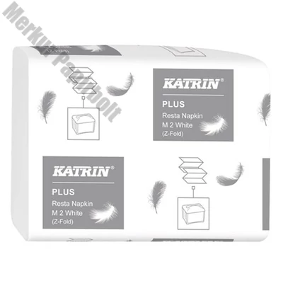Szalvéta KATRIN M2 2 rétegű 25,5x15,5 cm 140 lapos hófehér 21 csomag/karton