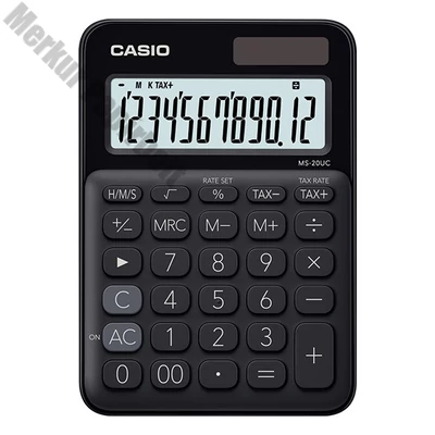 Számológép asztali CASIO MS 20 UC 12 digit fekete