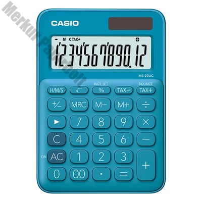 Számológép asztali CASIO MS 20 UC 12 digit kék