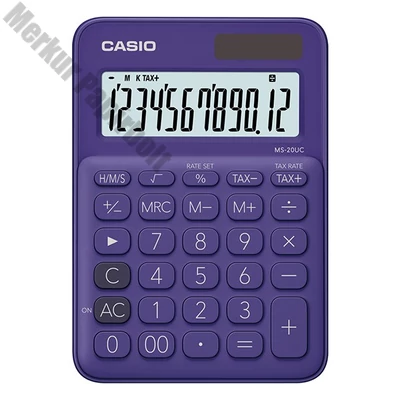 Számológép asztali CASIO MS 20 UC 12 digit lila