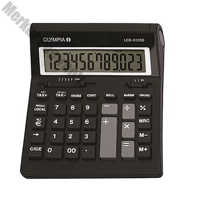Számológép asztali OLYMPIA LCD-612 SD 12 digit