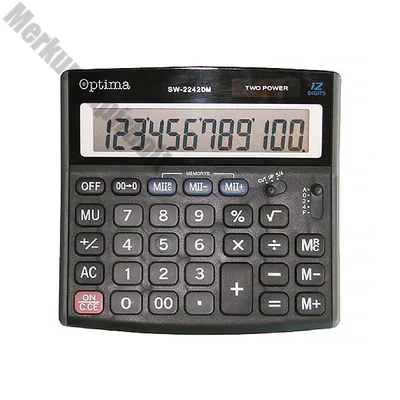 Számológép asztali OPTIMA SW-2242DM 12 digit