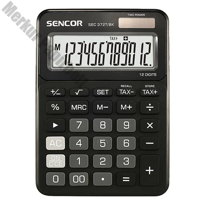 Számológép asztali SENCOR SEC 372T/BK 12 digit
