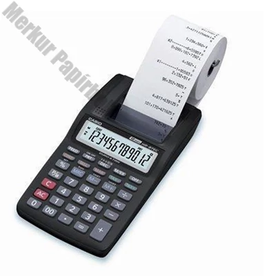 Számológép szalagos CASIO 3 HR-8RCE 12 digit fekete