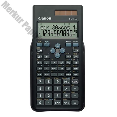 Számológép tudományos CANON F-715SG fekete 250 funkciós 2 soros 10+2 digit