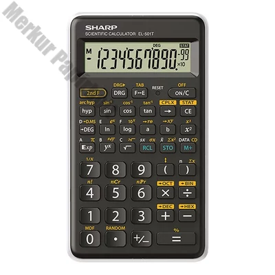 Számológép tudományos SHARP EL-501TBWH 146 funkciós 12 digit fehér