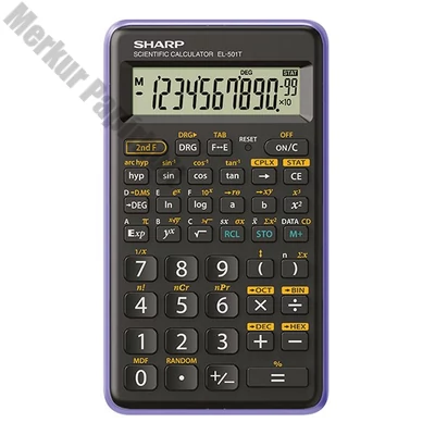 Számológép tudományos SHARP EL-501XBVL 146 funkciós 12 digit lila