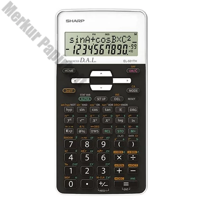 Számológép tudományos SHARP EL-531THBWG 272 funkciós 2 soros 12 digit fehér