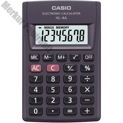 Számológép zseb CASIO HL-4 8 digit