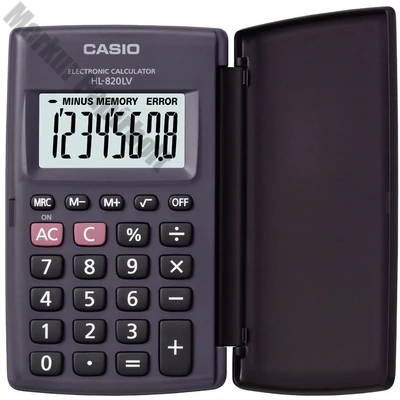 Számológép zseb CASIO HL-820LV 8 digit