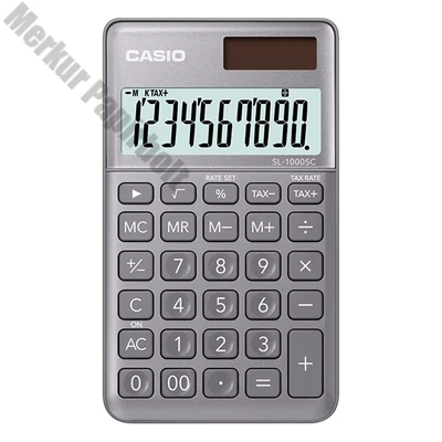 Számológép zseb CASIO SL 1000 SC 10 digit ezüst