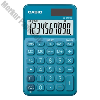 Számológép zseb CASIO SL 310 UC 10 digit kék